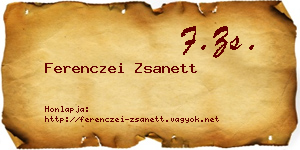 Ferenczei Zsanett névjegykártya
